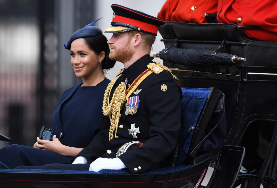  Meghan and Harry stood down as royals last month