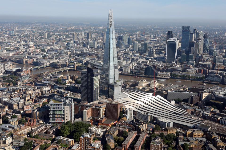  The Shard towers above London and offers 360 degree, panoramic views from 800ft up