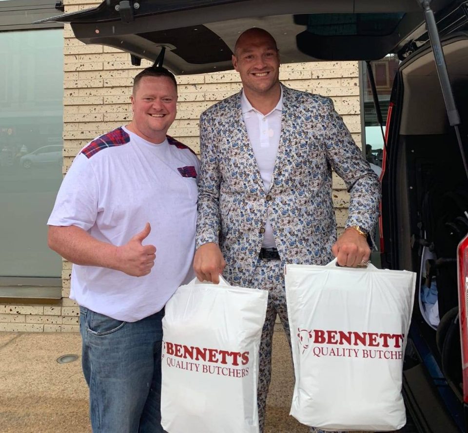  Tyson Fury has previously hired in his own artisan butcher to load up on meat before fights