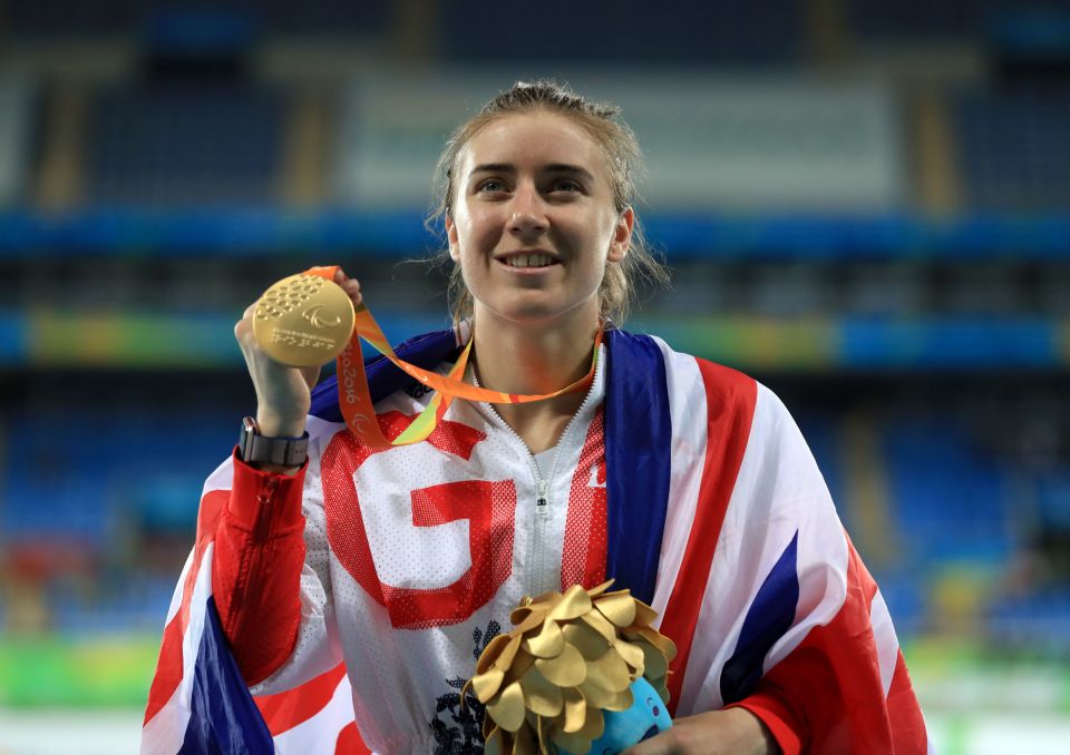 Paralympian Libby Clegg won double gold at Rio 2016