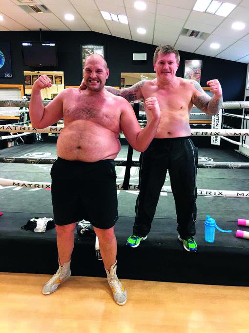  At his heaviest in time out of the boxing ring battling mental health issues, Fury weighed 27st