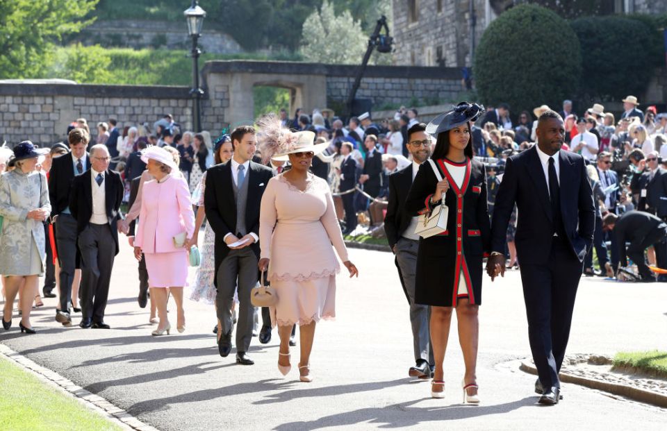  The Sussex royal wedding was attended by various celebrity guests, including Oprah