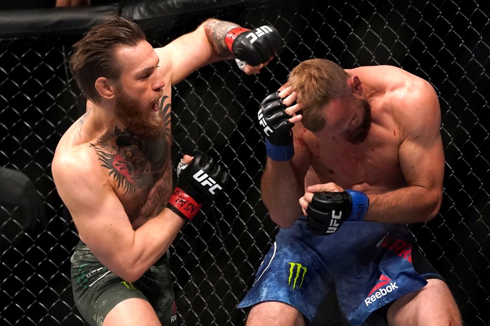  McGregor returned to beat Donald Cerrone in just 40 seconds