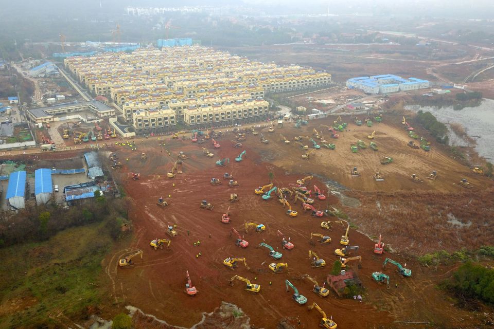  Day 1 of construction saw excavators and bulldozers on site