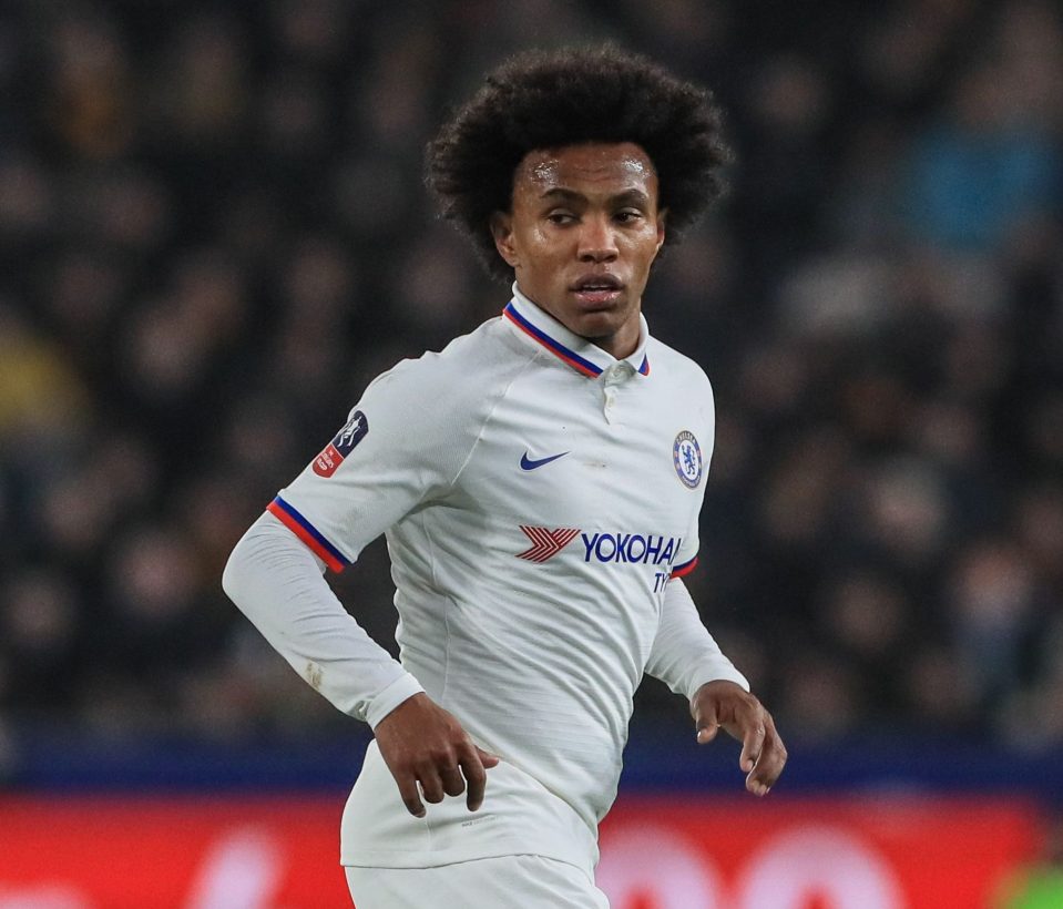  Willian could be set to leave Chelsea at the end of the season