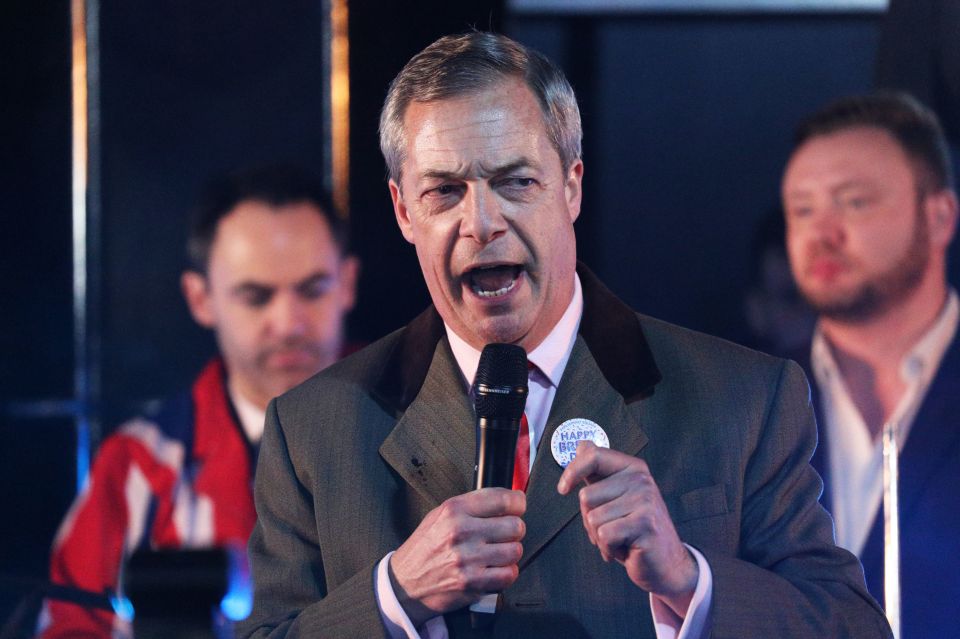  Nigel Farage told supporters the war would not be over until crucial trade talks are concluded