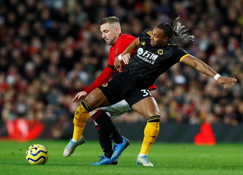  Luke Shaw impressed dealing with the dangerous Adama Traore