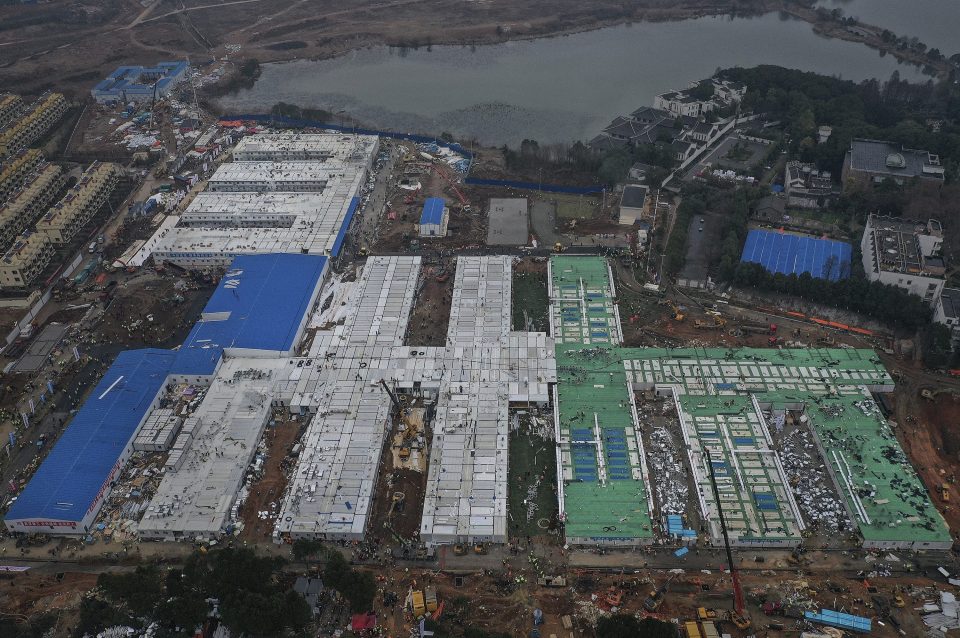  The facility is one of two new hospitals built in the wake of the coronavirus outbreak