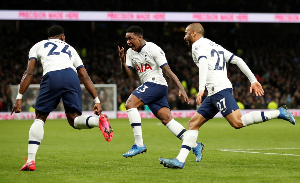  Steven Bergwijn scored the winner in Spurs' 2-0 victory over Man City