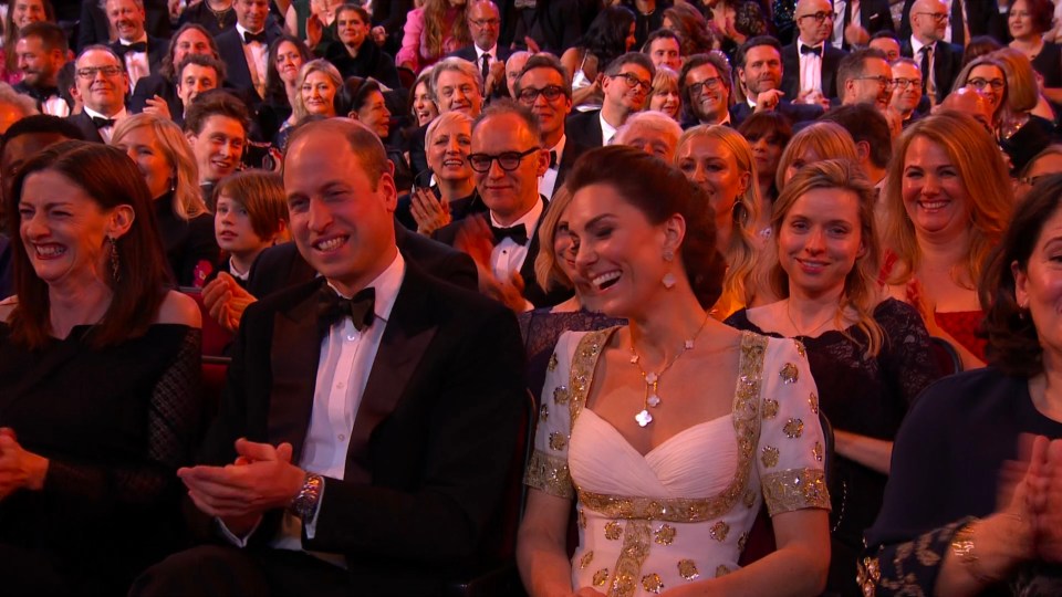  Prince William appeared to find the gag funny