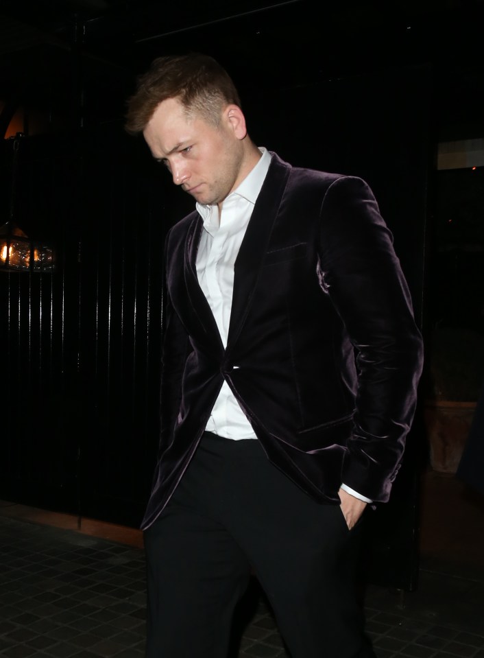  Rocketman star Taron Egerton looked a little downcast as he headed home after failing to win the best actor award