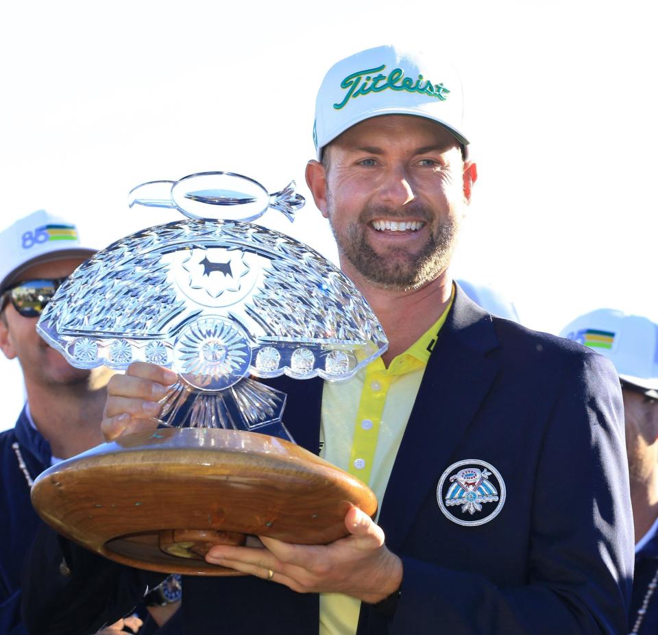  Webb Simpson had plenty to smile about in Phoenix after winning in a play-off