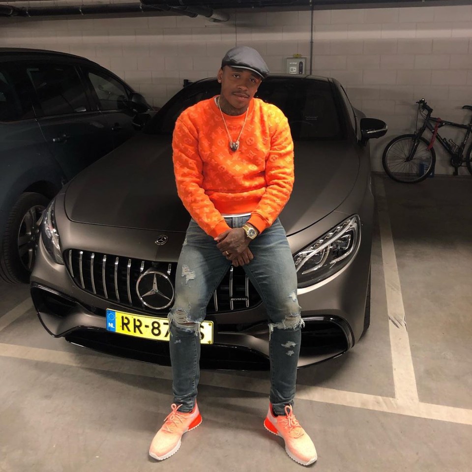 Bergwijn shared a snap on Instagram with his Mercedes AMG GT 63 worth around £120k