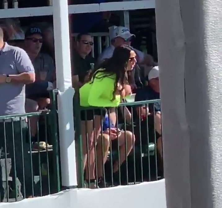  A mystery fan flashed golf's top stars at the Phoenix Open