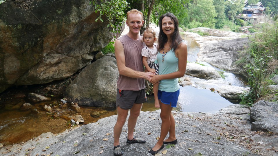 The couple lived in the UK for nine years before deciding to go travelling