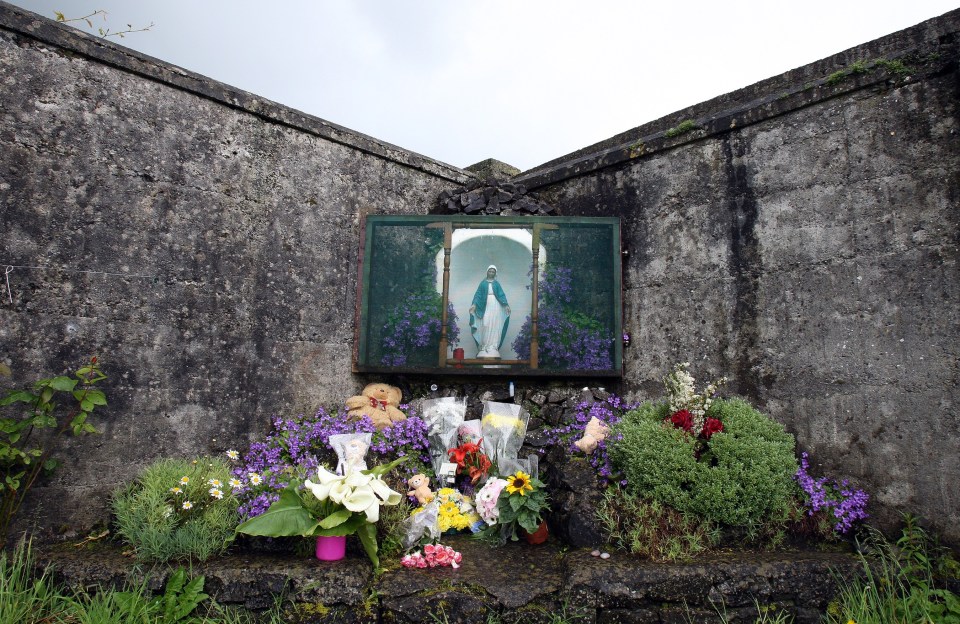  A shrine in honour of the tragic babies at Tuam