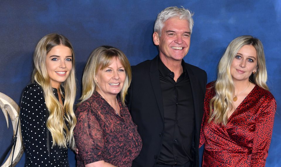  Phillip Schofield said he had been supported by his daughters, Molly and Ruby, along with wife Stephanie Lowe