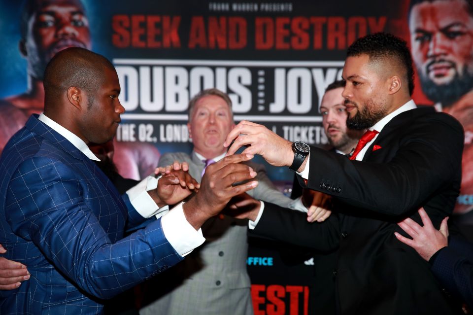  The unbeaten pair clash on April 11 at the O2