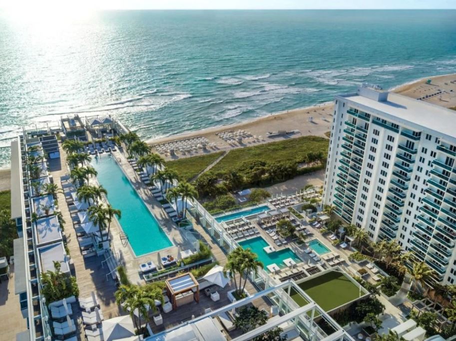  Harry and Meghan were keynote speakers at the event staged at the luxury 1 Hotel in South Beach, Florida