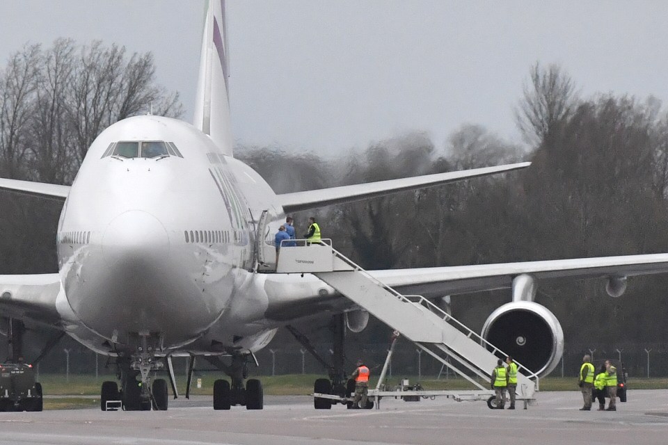  A flight from Wuhan, with more than 200 people on board, landed back in the UK yesterday