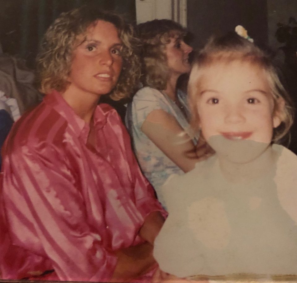  Charlie Webster as a youngster with her mum