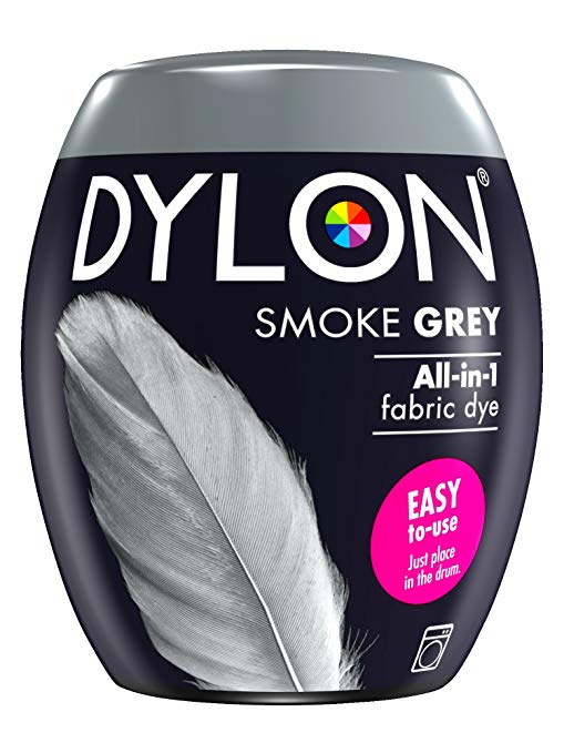 She shared how she used the Dylon Dye Pod fabric dye in shade Smoke Grey for the project