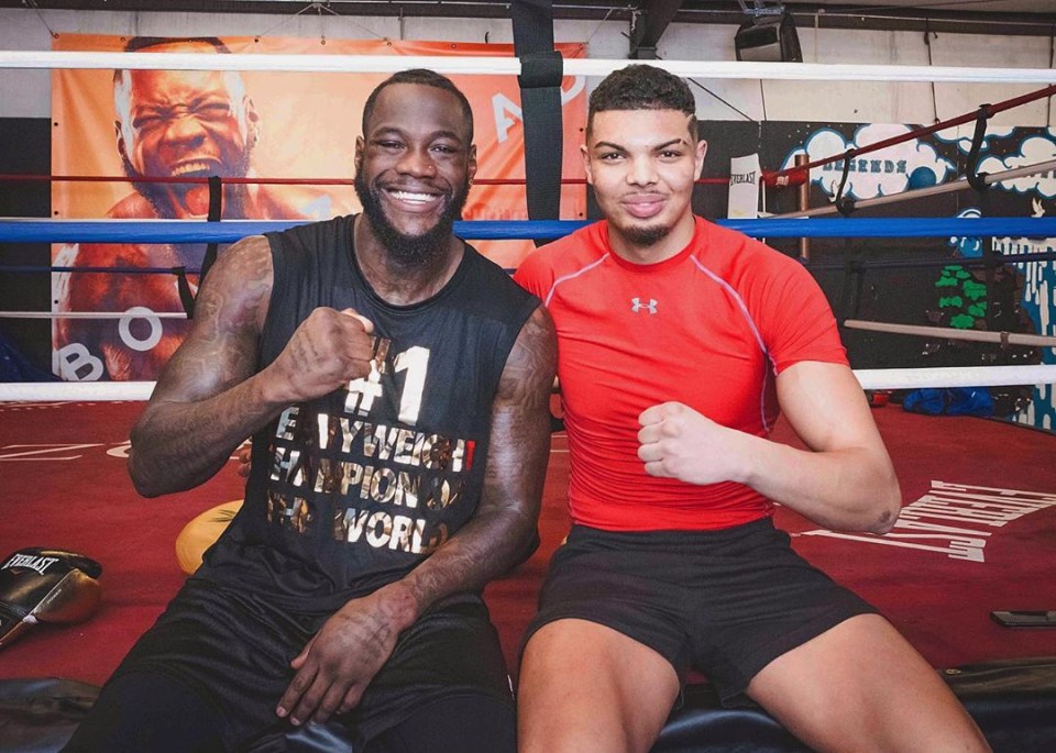  Deontay Wilder is sparring 21-year-old German amateur boxer Emanuel Odiase