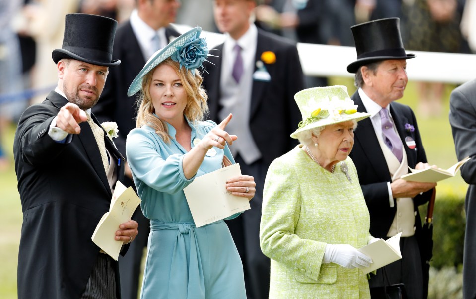  Autumn is close to the Queen - the couple are seen with Her Majesty at last year's Royal Ascot race meeting