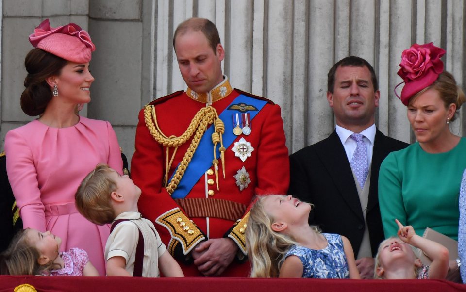  Peter Phillips and Autumn, pictured with Kate and Wills in 2017, were married in 2008