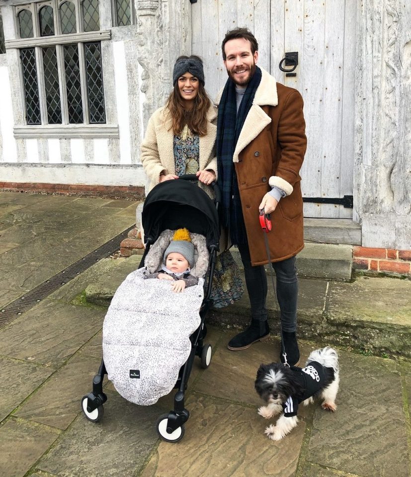  Beckie and Adam Ryan live in Surrey with their little boy, Indigo