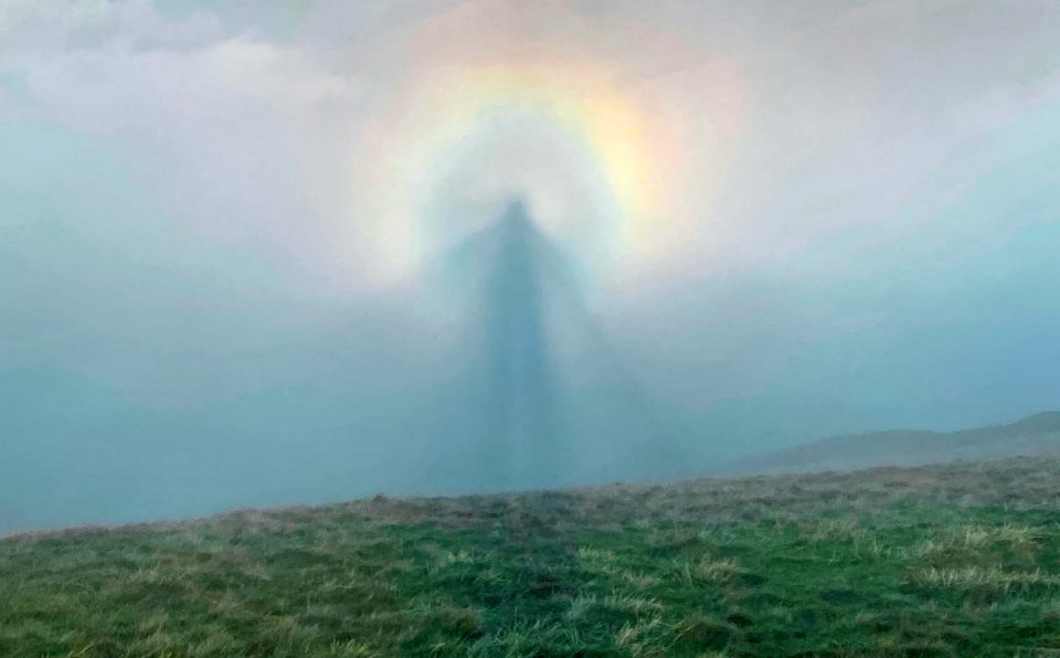  The weather event can occur when an observer is standing above the upper surface of a cloud with the Sun behind them