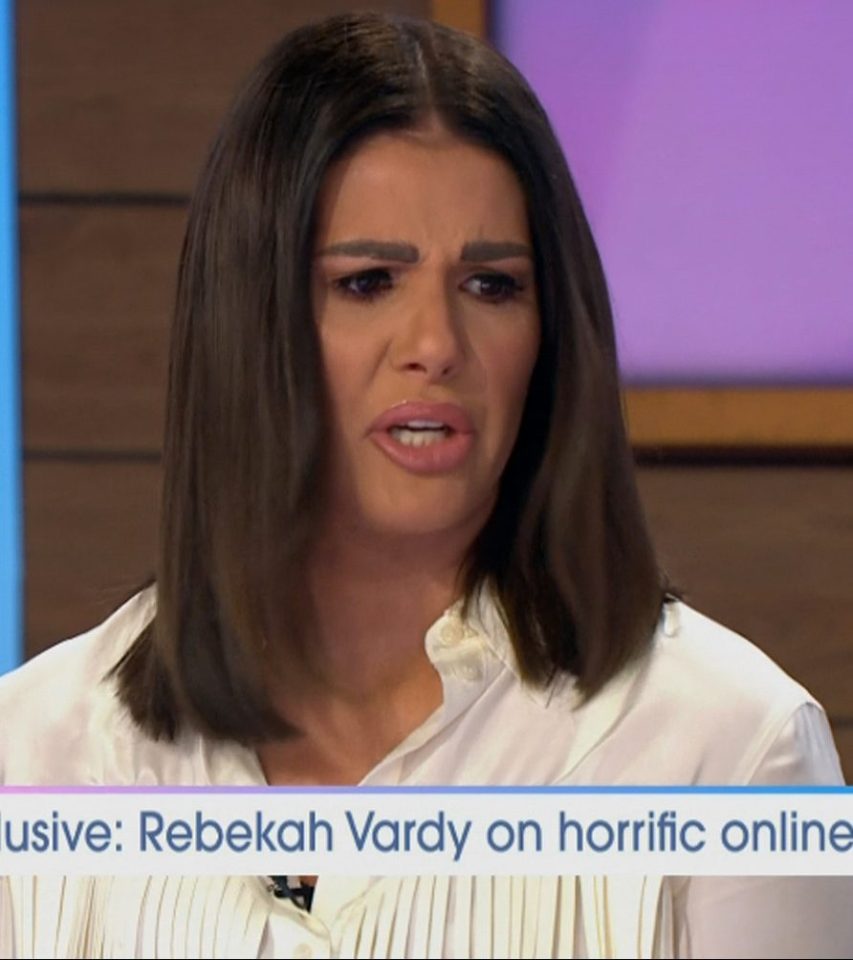  Rebekah Vardy described the experience as 'hideous' and one of the worst times of her life