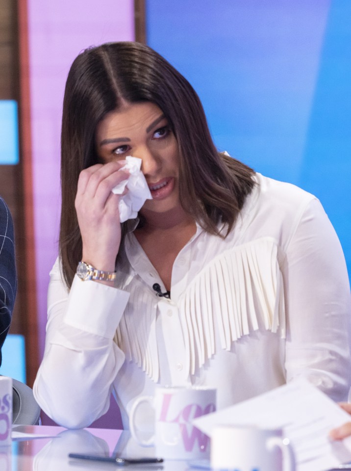  Rebekah Vardy broke down in tears on today's Loose Women