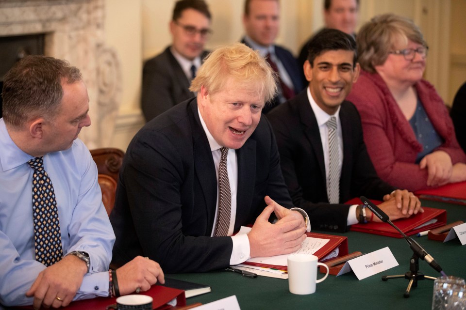 Prime Minister Boris Johnson with his new Chancellor Rishi Sunak