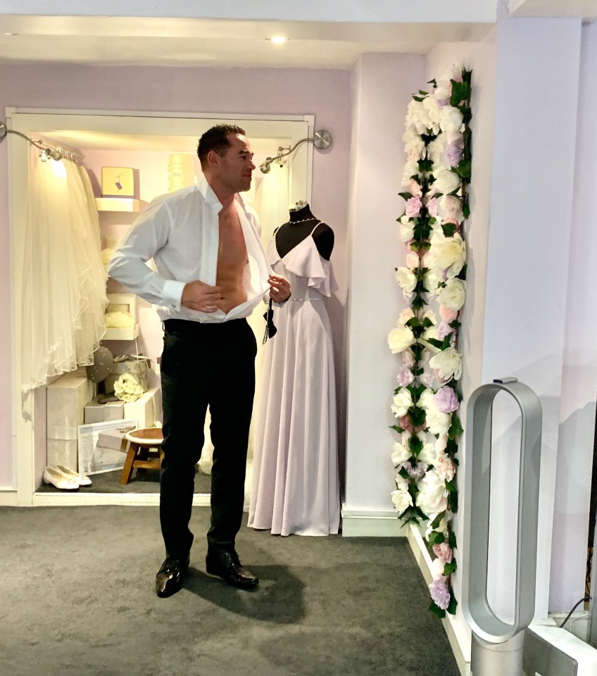  Kieran Hayler was spotted trying on wedding suits