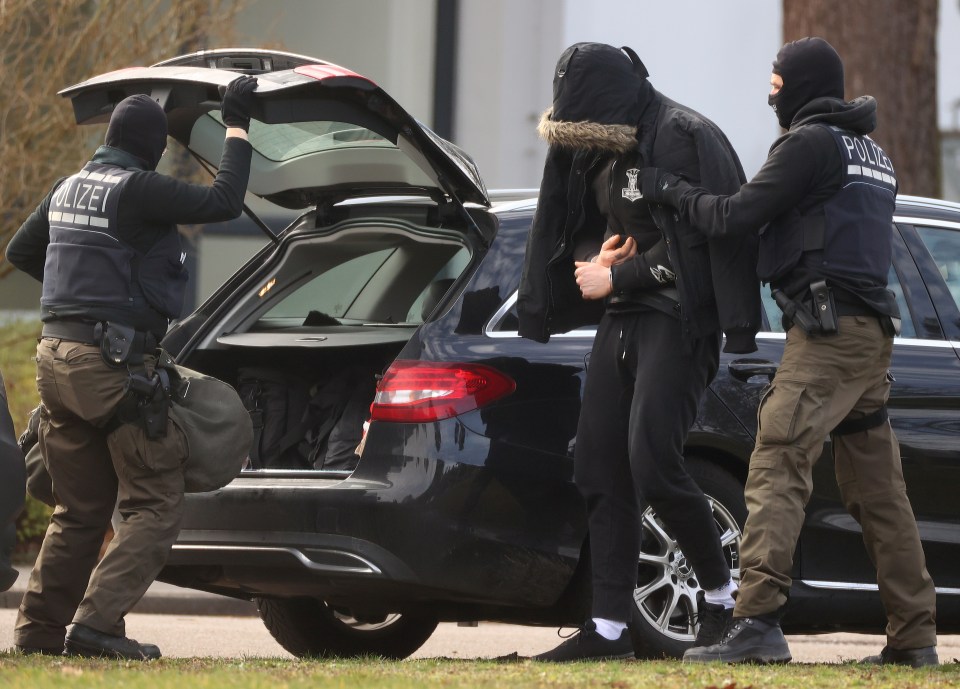  The Interior Ministry confirmed 12 men were arrested during a series of raids across six German states on February 14