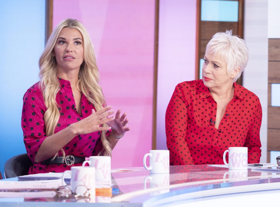  Christine broke down in tears while on Loose Women last week