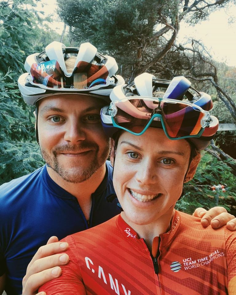  F1 star Bottas got together with Australian cyclist Tiffany Cromwell just four months after announcing his divorce