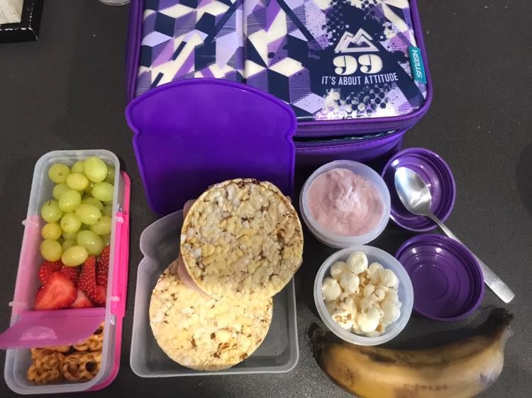 A mum has shared a snap of her daughter's lunchbox asking if she ad included "too much food"