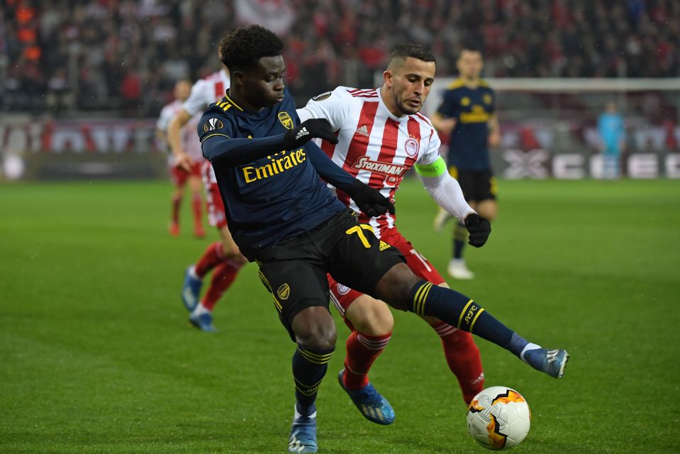  Bukayo Saka registered his fifth assist in the Europa League this season