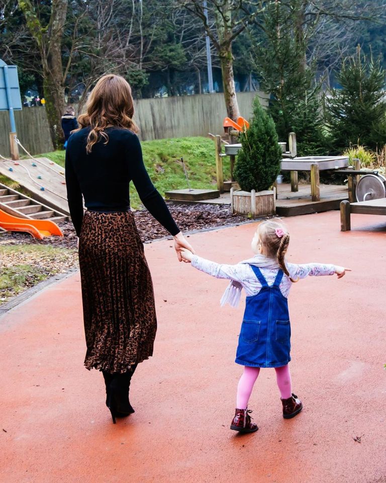 Kensington Palace shared a sweet unseen snap of the Duchess of Cambridge and a young royal fan this morning