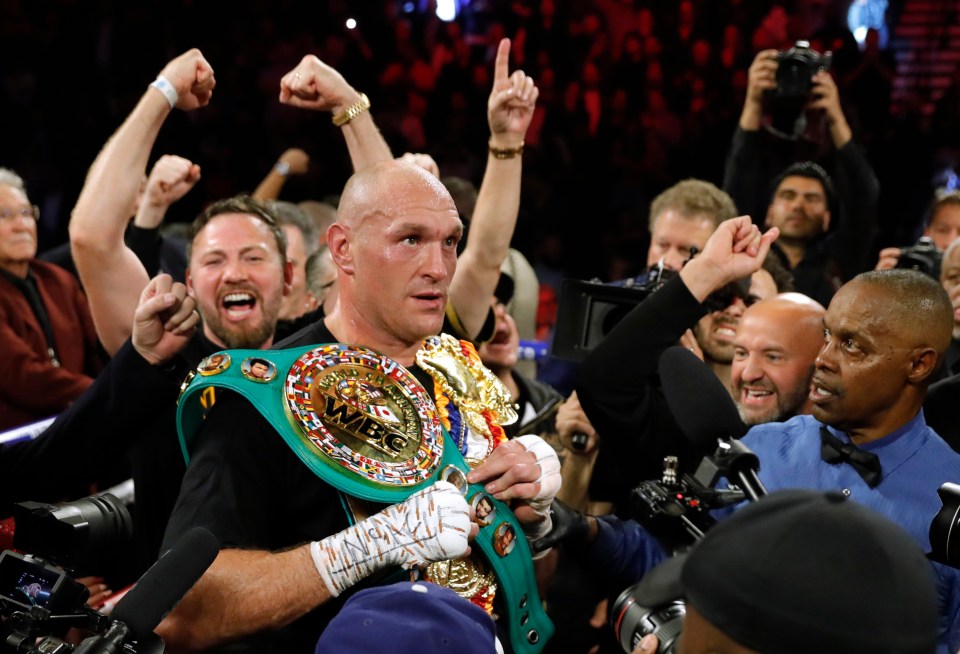 Fury won the WBC and Ring Magazine heavyweight belts