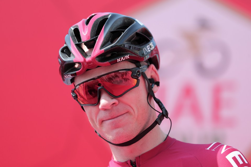 Chris Froome is facing an anxious wait to be tested for Coronavirus