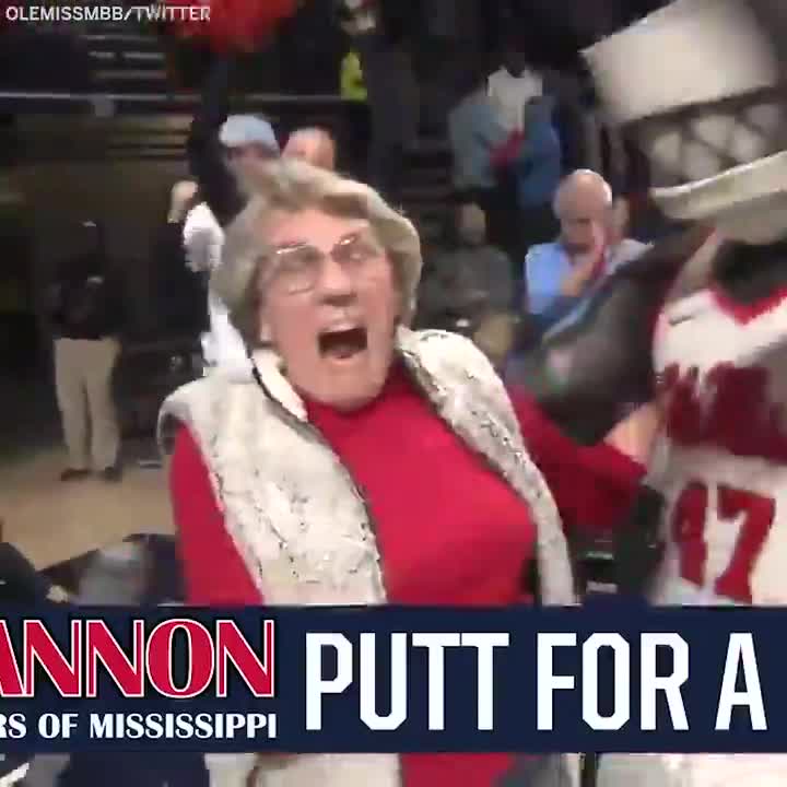  Mary Ann Wakefield sent the Mississippi crowd wild during Ole Miss's clash with the University of Alabama