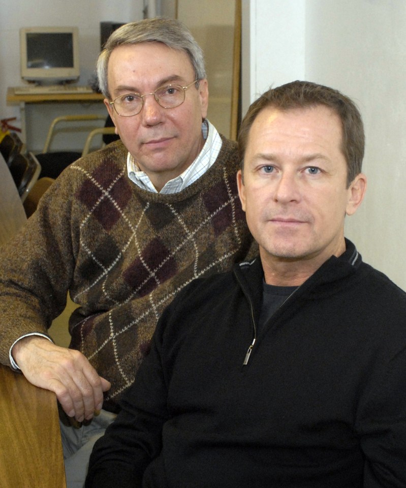  Gary Wright (right) was also targeted by the killer - pictured with the killer's brother David