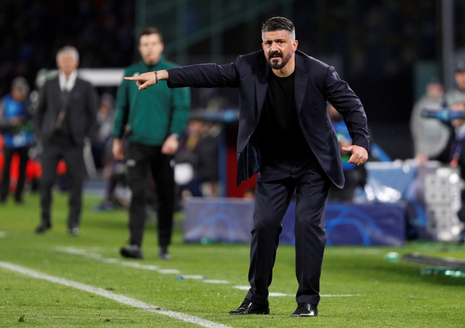  Gennaro Gattuso had his side well organised at the San Paolo