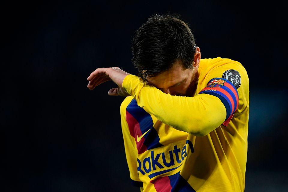  It was a frustrating night for Lionel Messi