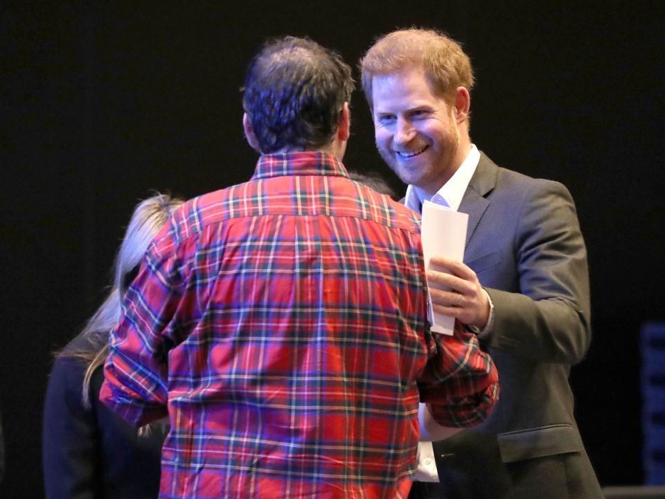  Prince Harry was in good spirits at the travel conference yesterday