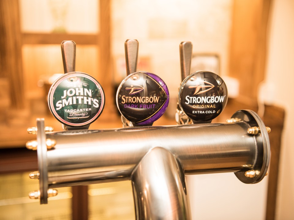 Guests can have beer, larger and cider stocked up beforehand, working out to £2 a pint