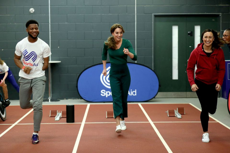  The Duchess of Cambridge races Jessica Ennis-Hill and Emmanuel Oyinbo-Coker